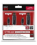STREAM Play & Charge Cable Set - for PS3, black - SL-4408-BK