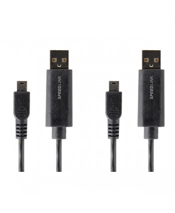 STREAM Play & Charge Cable Set - for PS3, black - SL-4408-BK